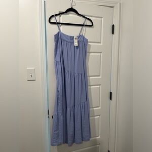 Abercrombie & Fitch Linen Blue Dress